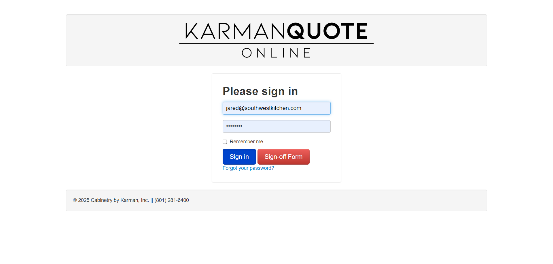 Step #2: Enter your credentials and click "Sign In"