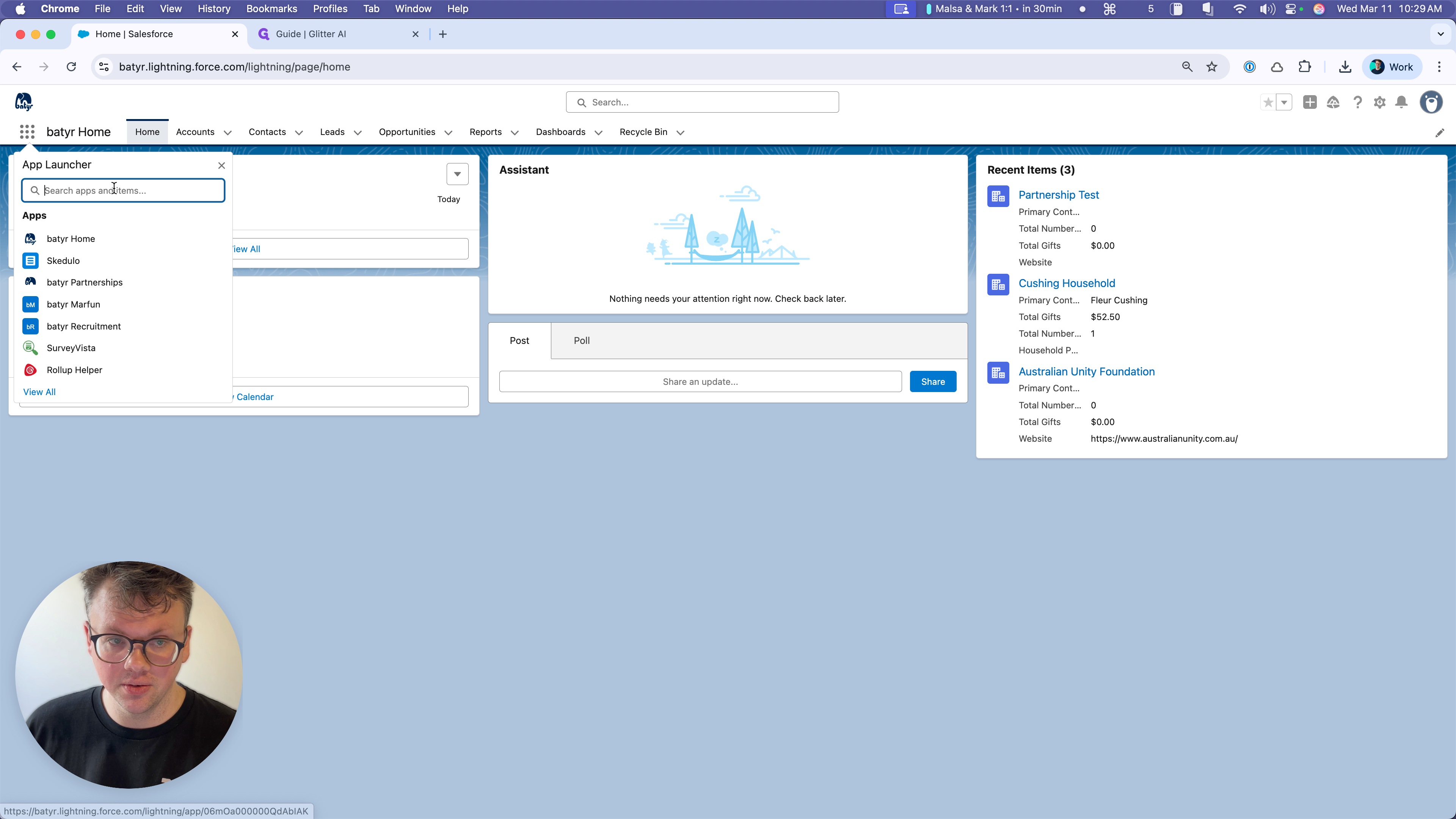 Step #2: Click on "Search apps and items"