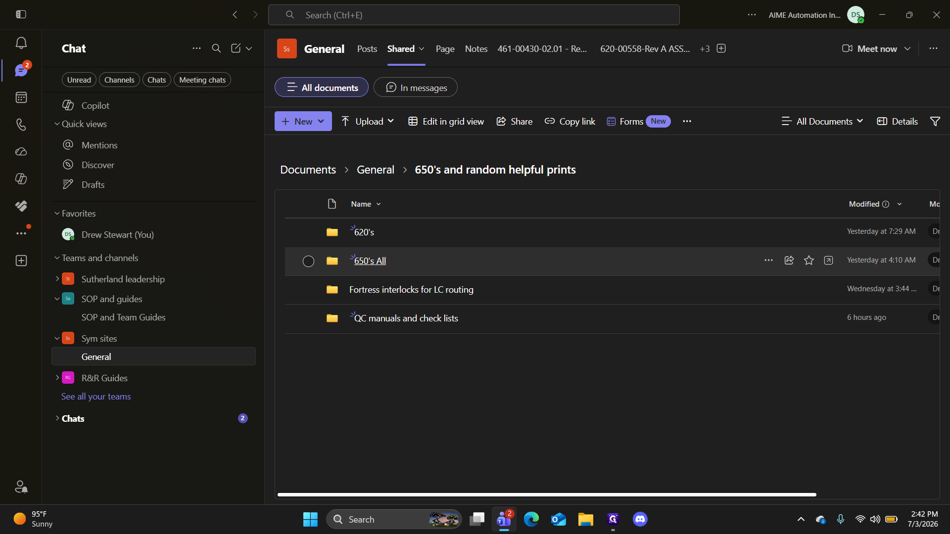 Step #5: Click the 650's All folder.