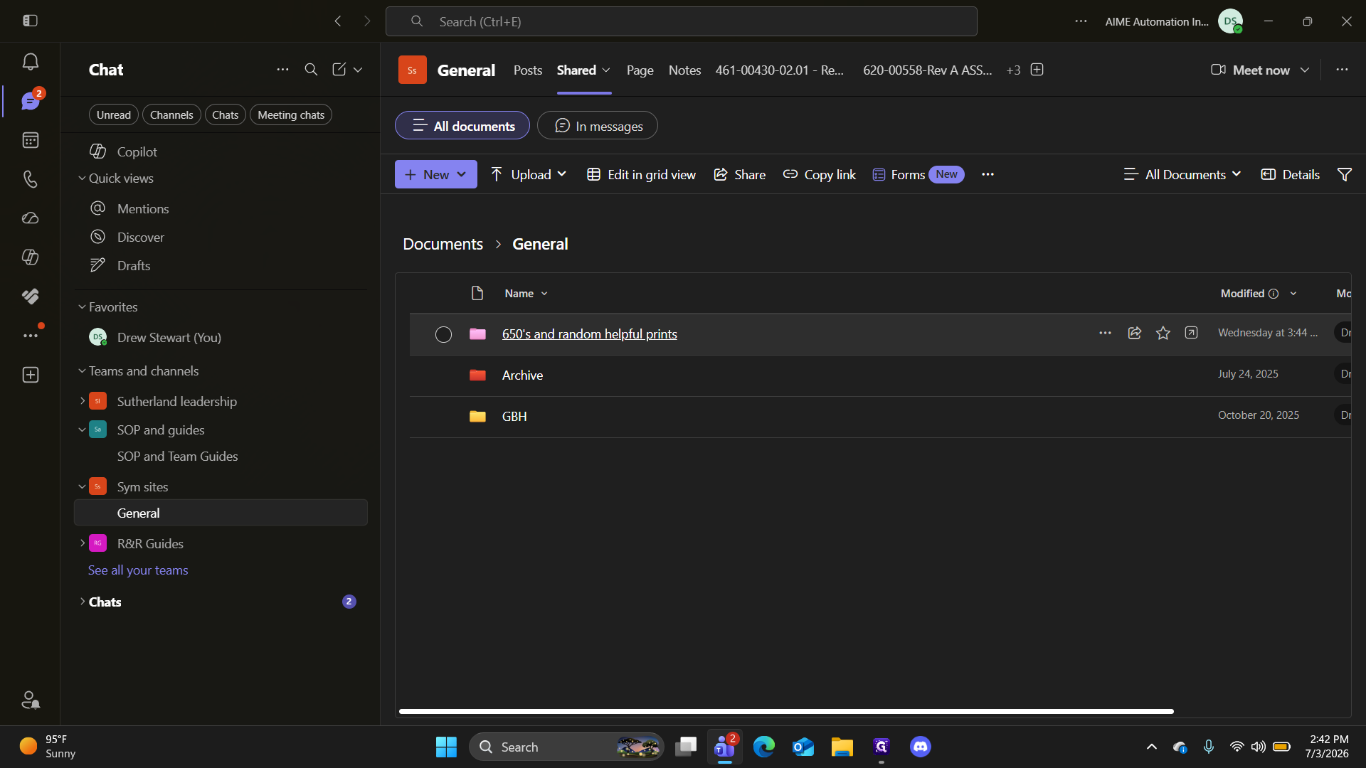 Step #4: Open the 650's and random helpful prints folder to access the main directory.