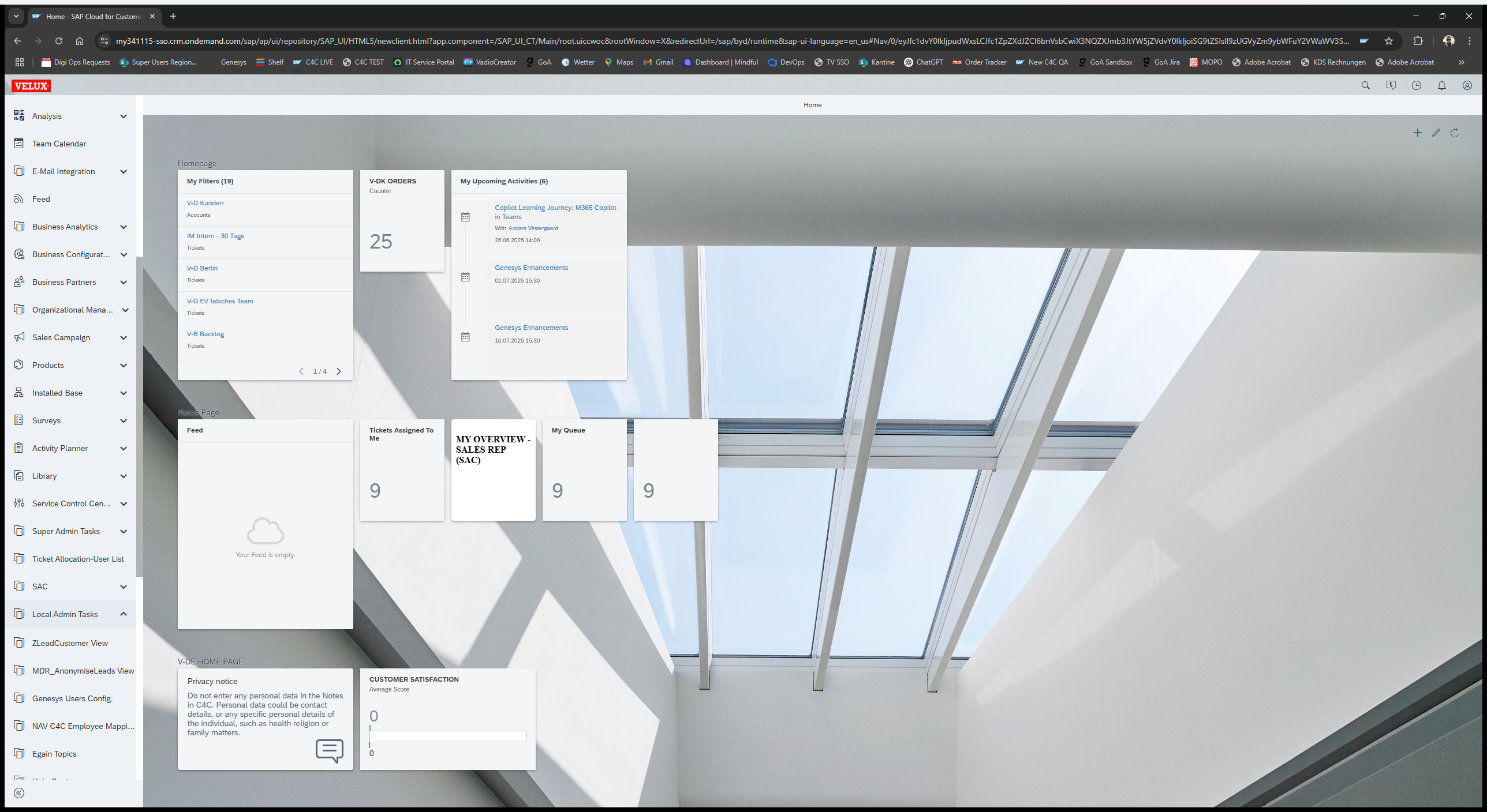 Step #1: Click on "Local Admin Tasks"