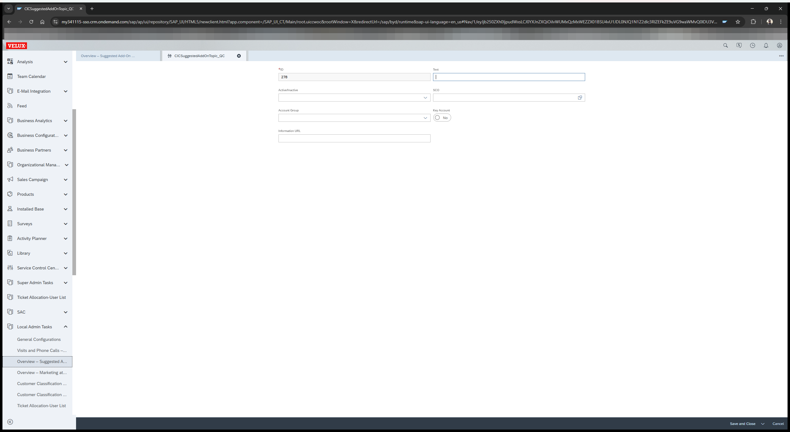 Step #4: Enter a topic name that is going to be displayed for the agents