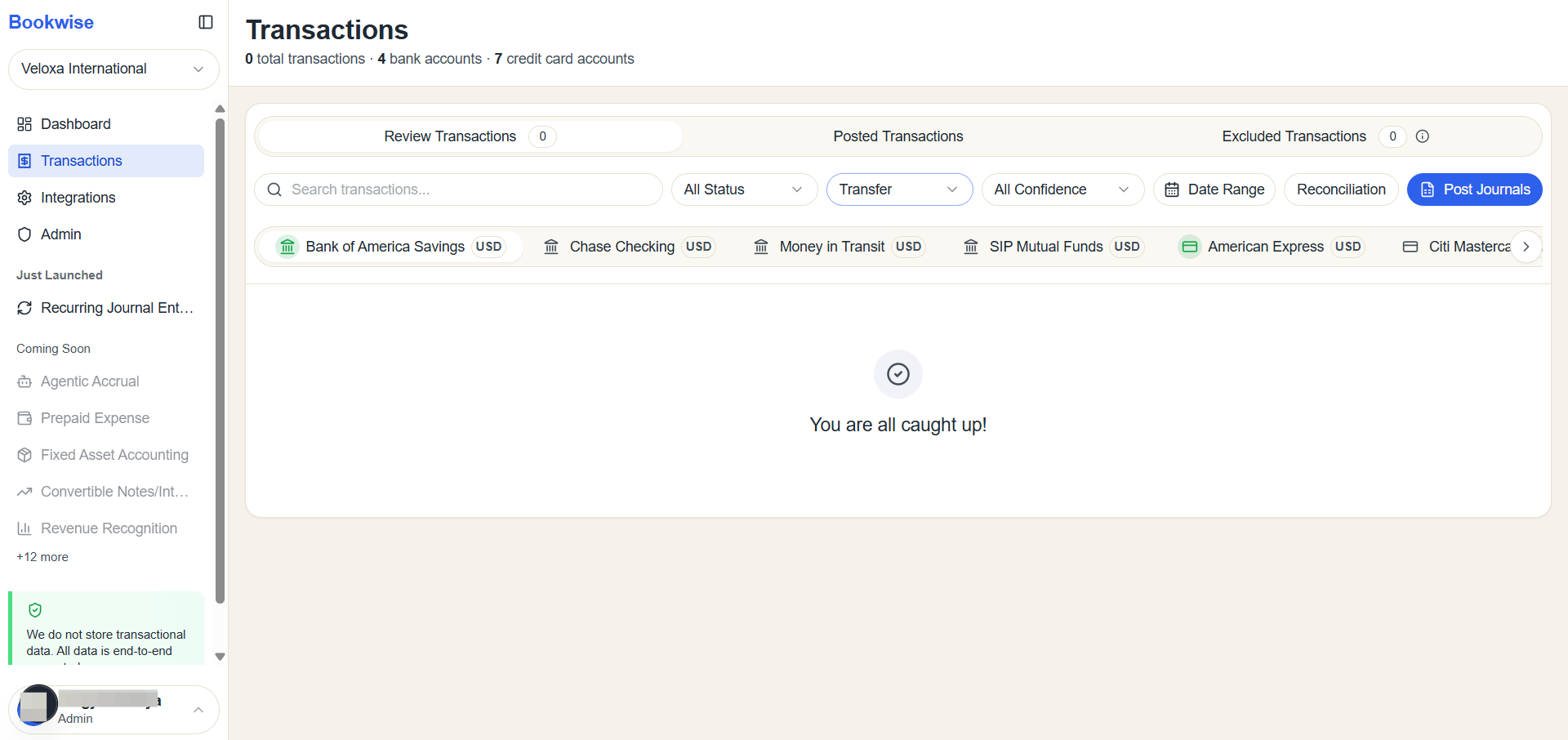 Step #4: When you click on "transfer," there is currently no transfer available.