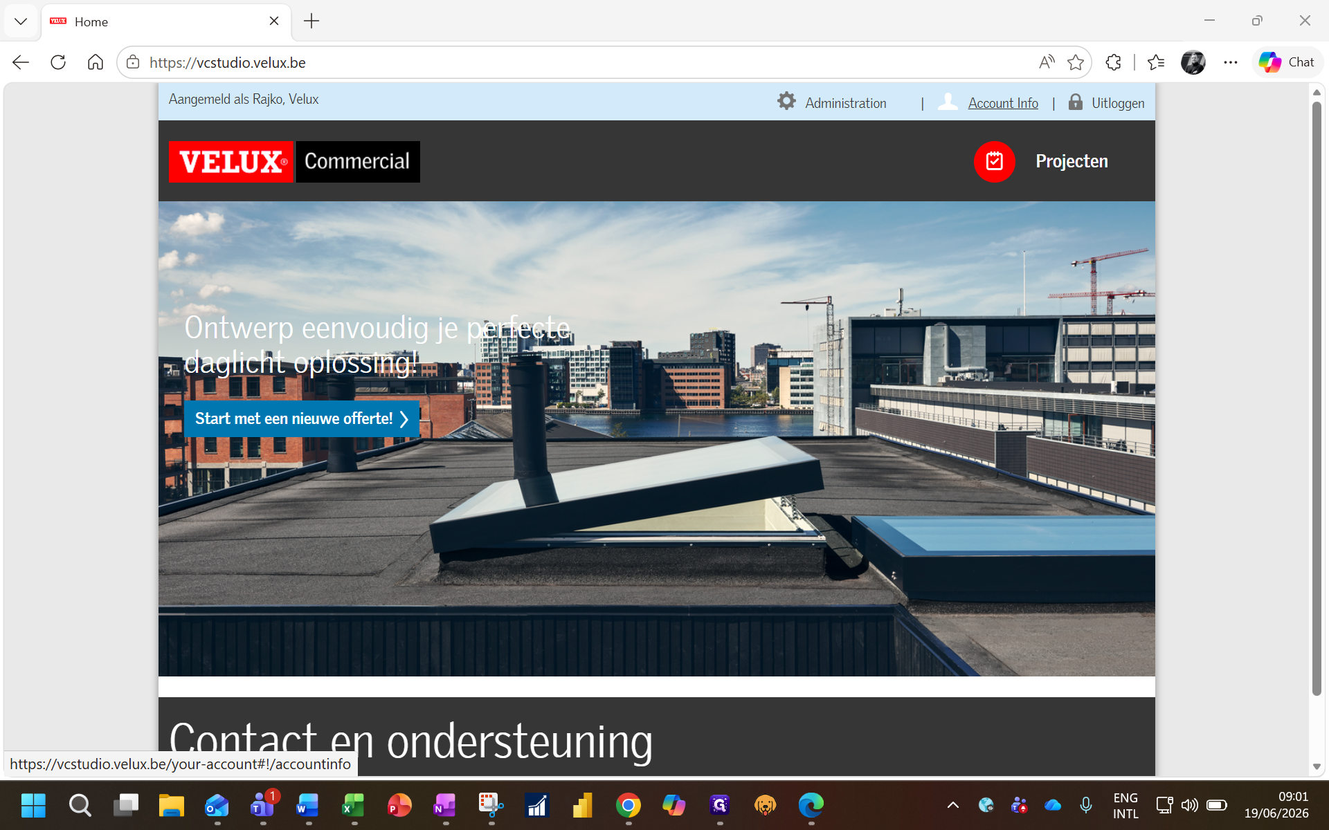 Step #1: Click Account Info in the top navigation bar.