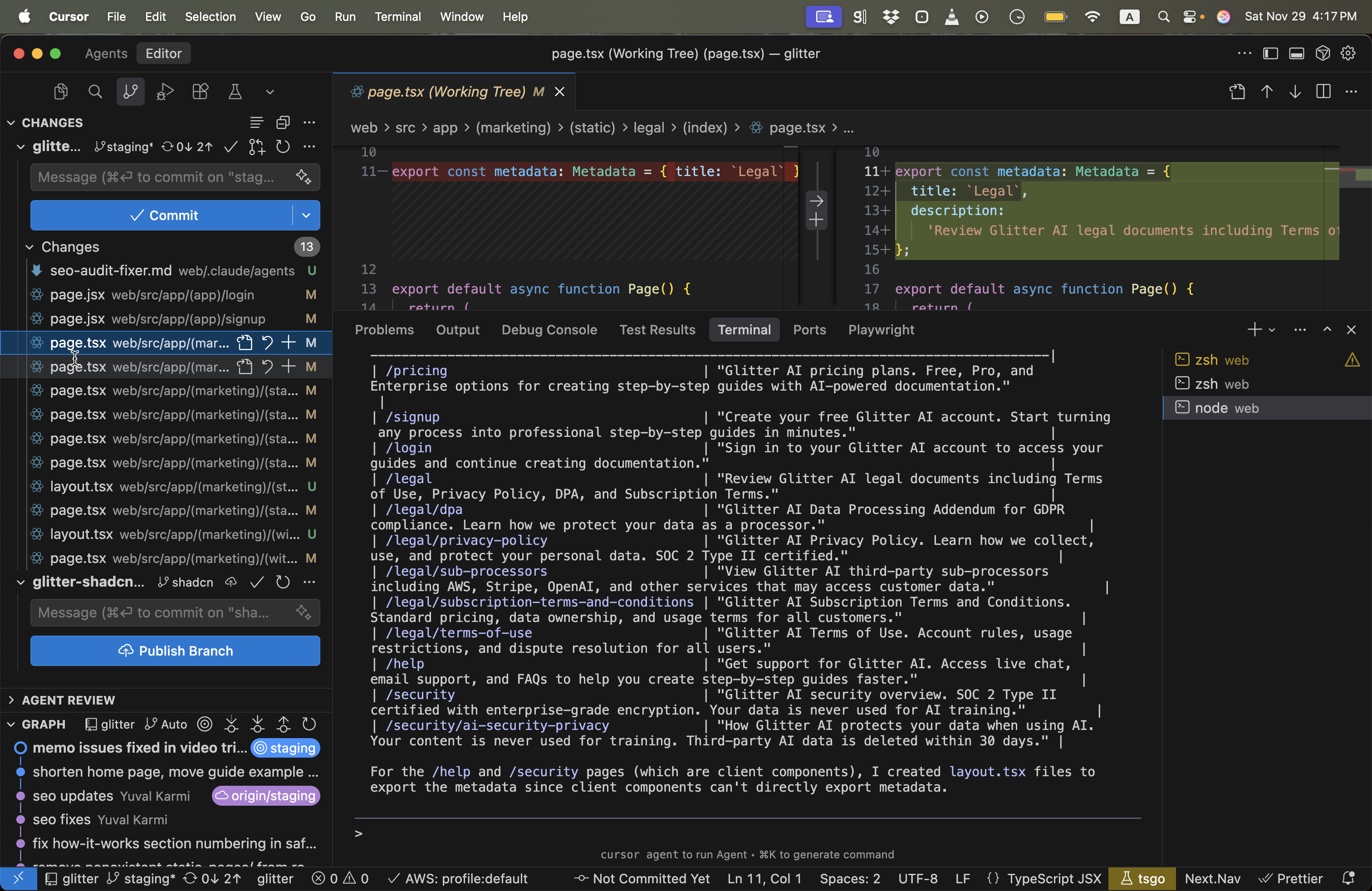 Step #10: לחצו על "page.tsx web /"