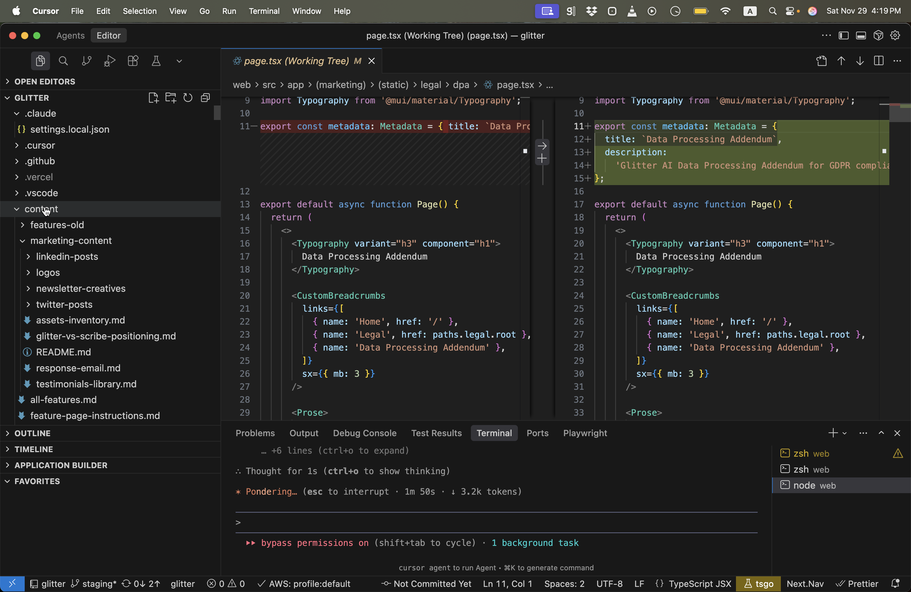 Step #18: לחצו על "✓ content"