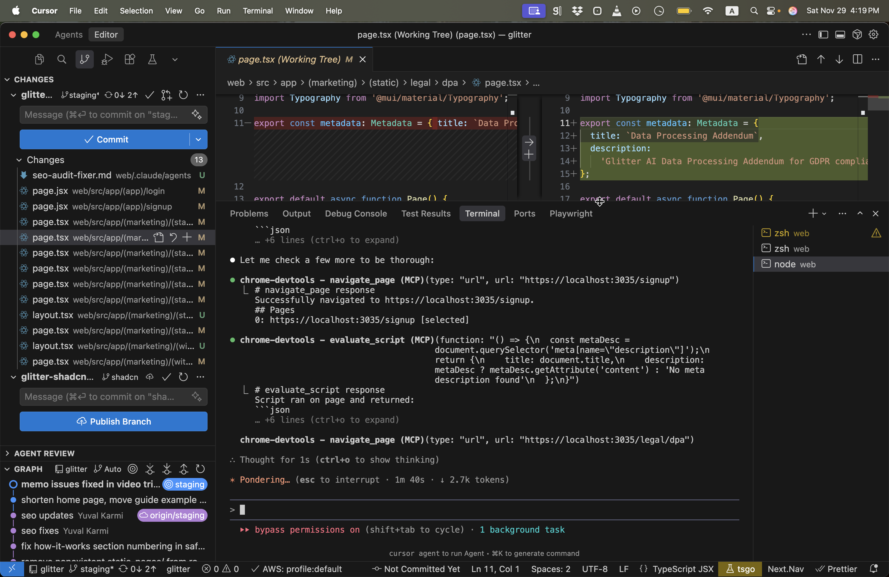 Step #16: גררו את "export default async function Pac"