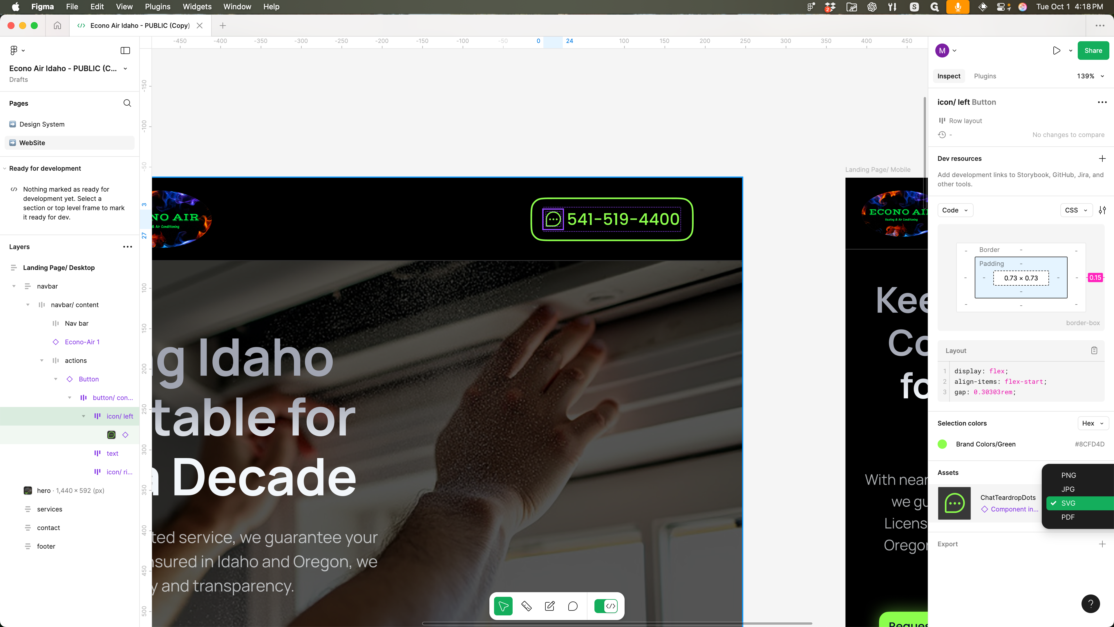 Step #5: Click on "SVG"