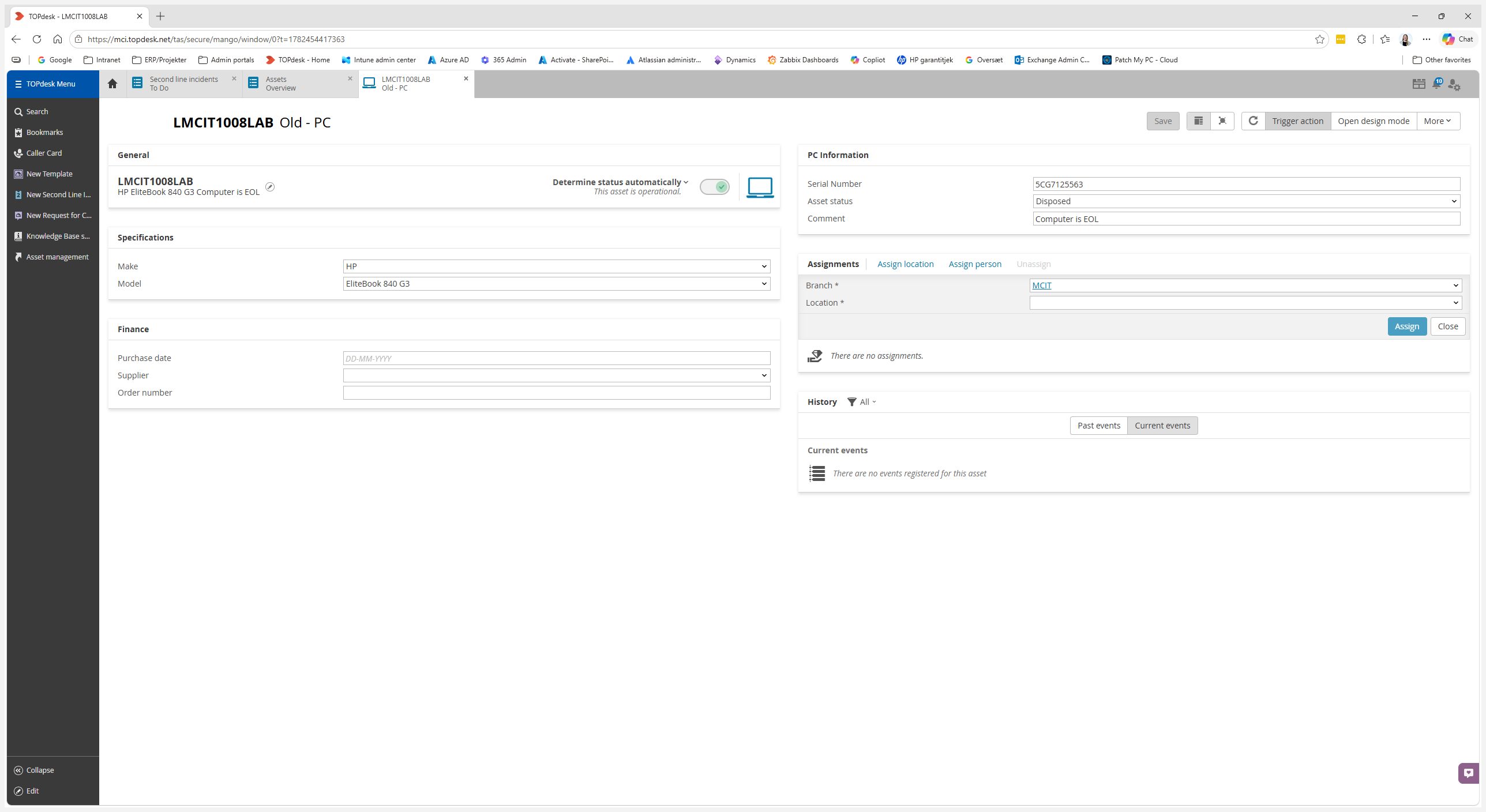 Step #4: Click Save in the upper-right corner of the asset details pane to commit your changes.