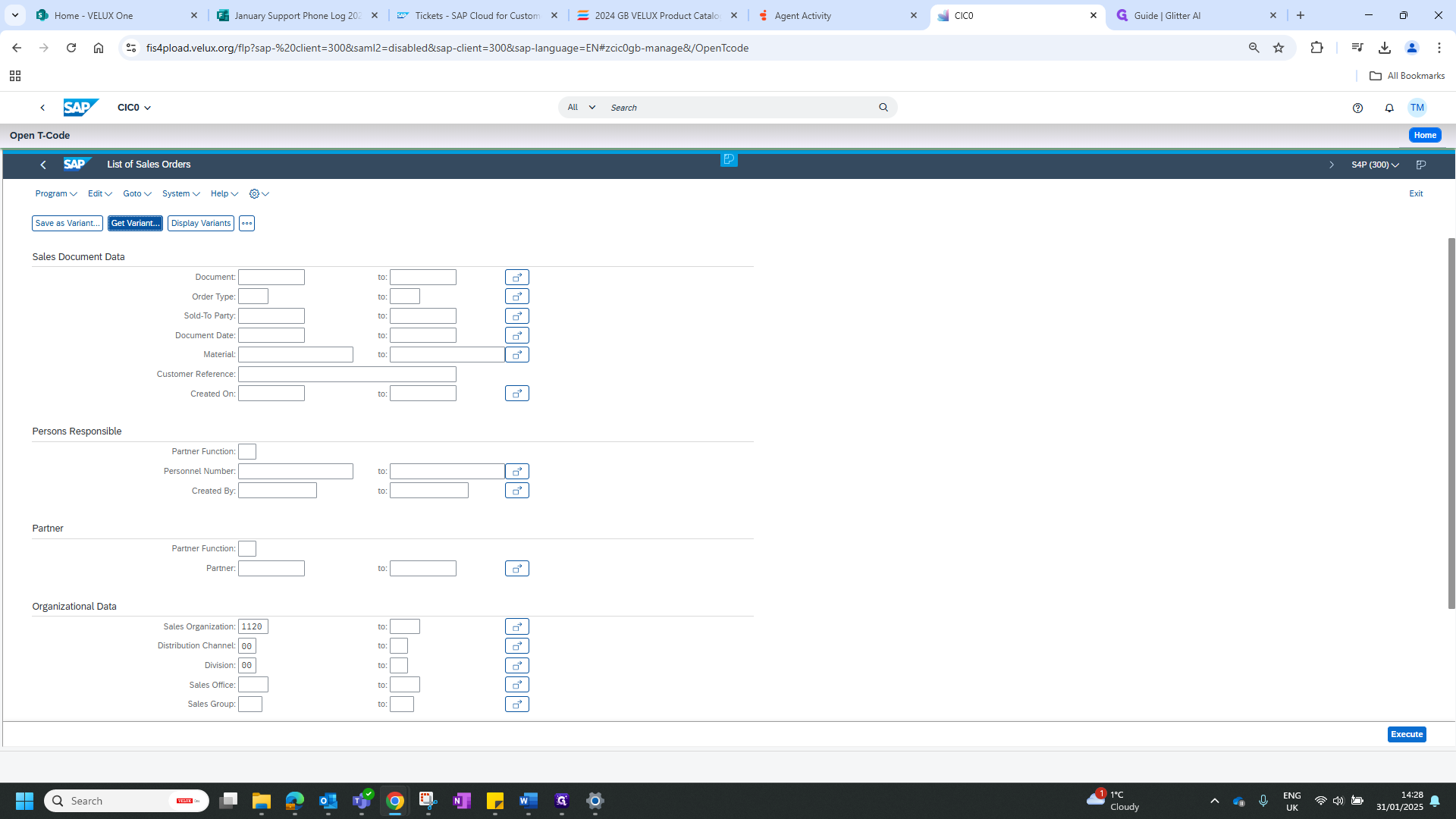 Step #2: Click on "Get Variant ..."