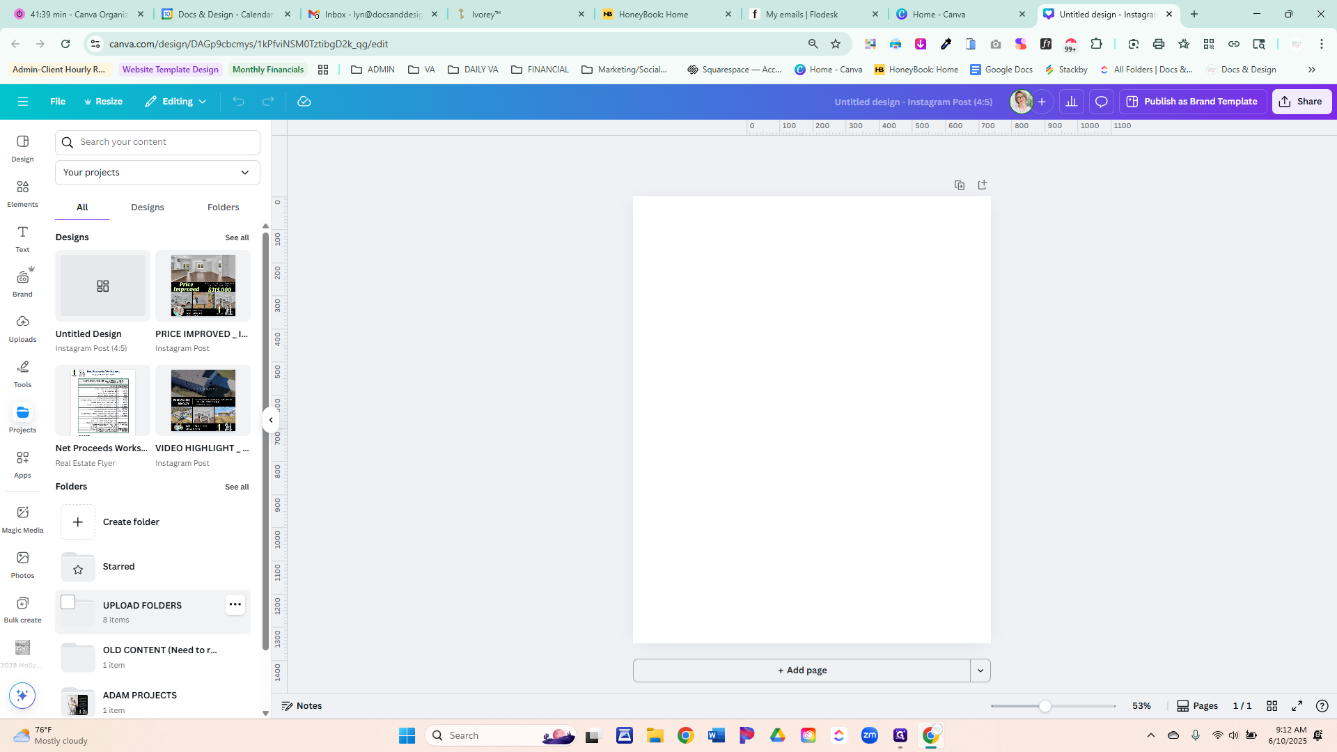 Step #5: Click on "UPLOAD FOLDERS"