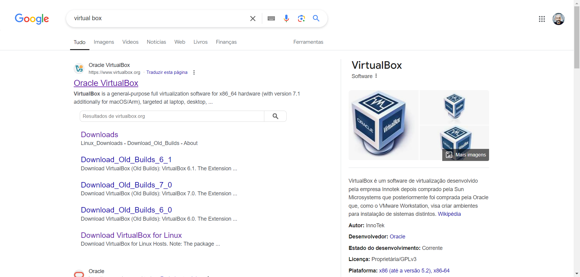 Step #2: Cliquem em "Oracle VirtualBox"